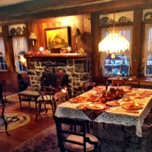 The table is set at my Dad's beloved "Vintage"